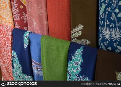 Traditional batik fabrics