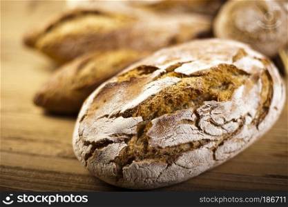 Traditional bread, natural colorful tone