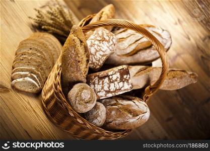 Traditional bread, natural colorful tone