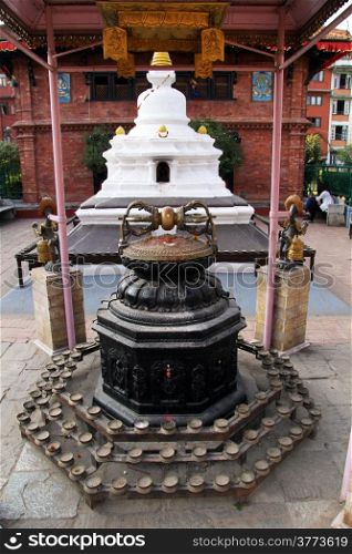 Traditional buddhist shrine in Patan, Nepal