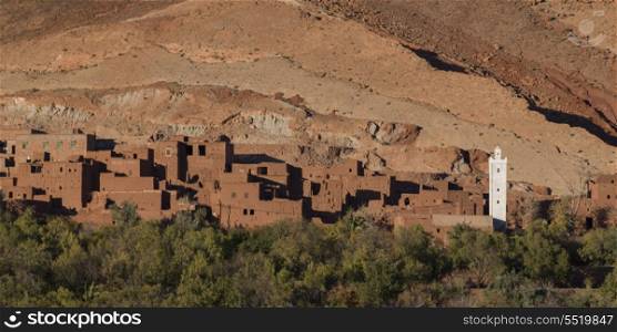 Traditional buildings in town, Ouarzazate, Morocco