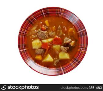 Traditional Bulgarian soup chorba.shurpa soup