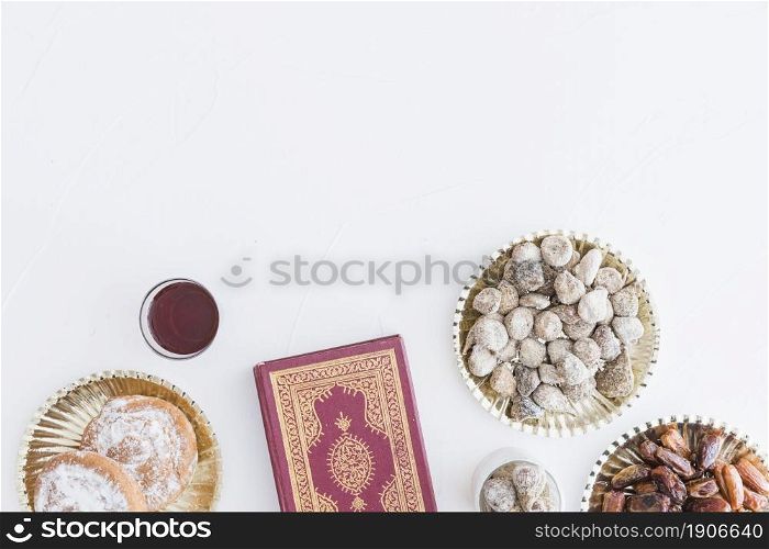 traditional desserts koran book. High resolution photo. traditional desserts koran book. High quality photo