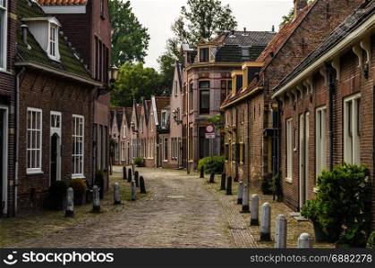 Traditional Dutch architecture in Alkmaar, the Netherlands
