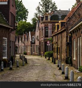 Traditional Dutch architecture in Alkmaar, the Netherlands