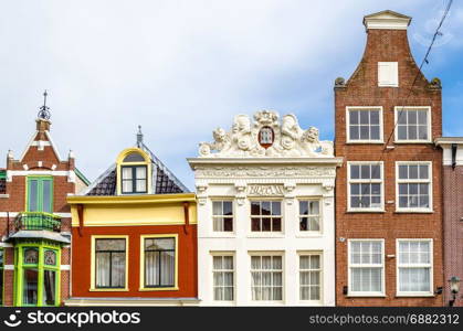 Traditional Dutch architecture in Alkmaar, the Netherlands