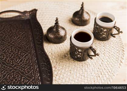 traditional eastern coffee set. High resolution photo. traditional eastern coffee set. High quality photo