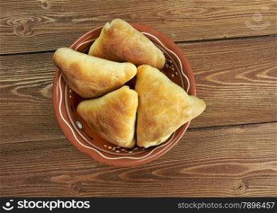 traditional eastern food samsa - Uzbek cuisine