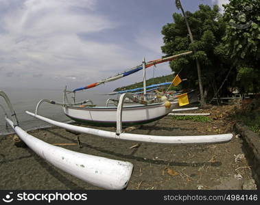 Traditional fishing boats on the sea Bali, Indonesia. Traditional fishing boats on the sea Bali, Indonesia.