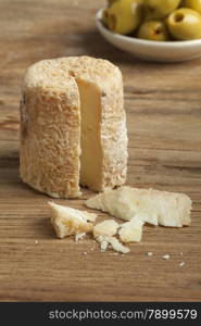 Traditional french goats cheese called chevre chabichou