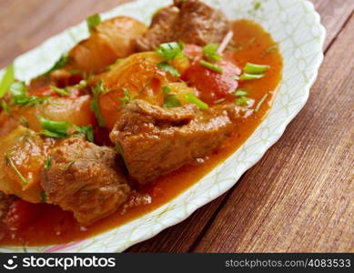 Traditional Greek beef stifado