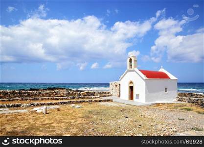 Traditional greek church in Hersonissos, Crete island