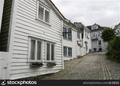 Traditional houses in the old town of Bergen - Skuteviken - Stolen