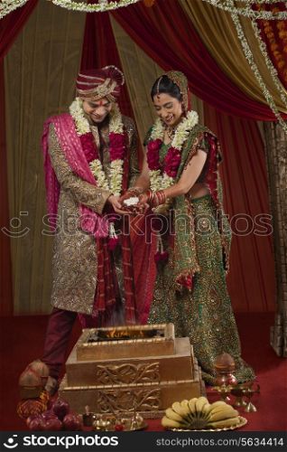 Traditional Indian wedding ceremony