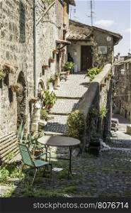 Traditional Italian homes. Old buildings