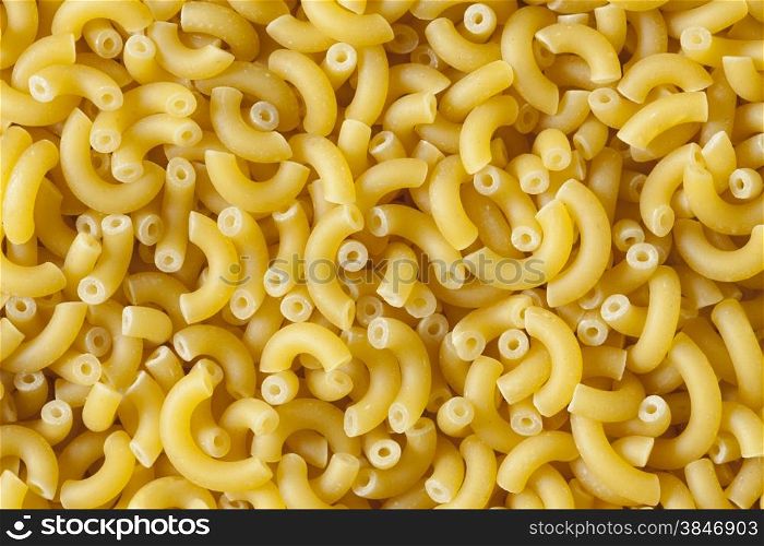 Traditional Italian macaroni close up full frame