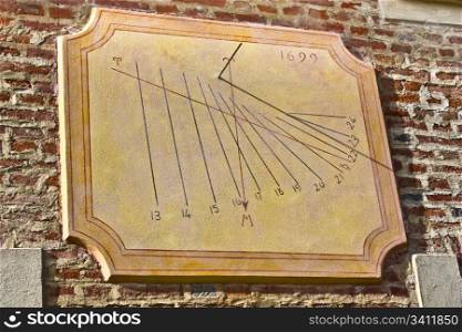 Traditional Italian sundial, a good symbol of anything related to time