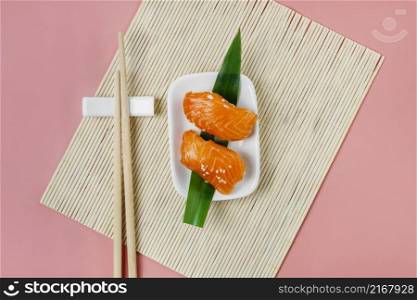 traditional japanese sushi composition