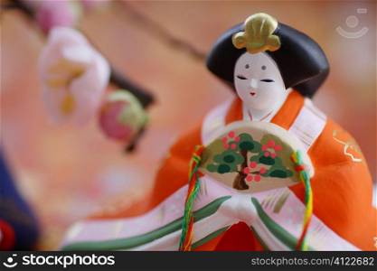 Traditional Japanese woman figurine