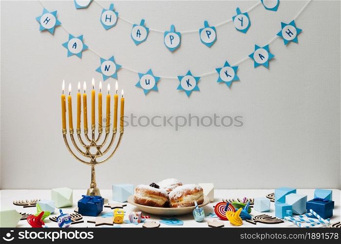 traditional jewish candleholder table. Resolution and high quality beautiful photo. traditional jewish candleholder table. High quality and resolution beautiful photo concept