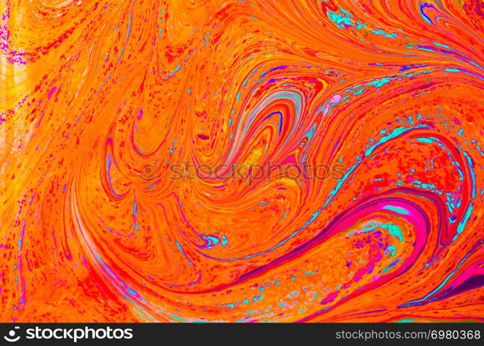 Traditional marbling artwork patterns as colorful abstract background