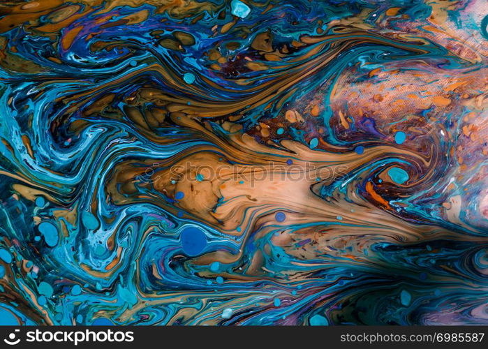 Traditional marbling artwork patterns as colorful abstract background