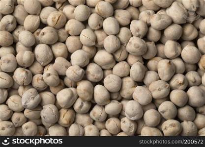 Traditional Moroccan roasted chickpeas closeup full frame