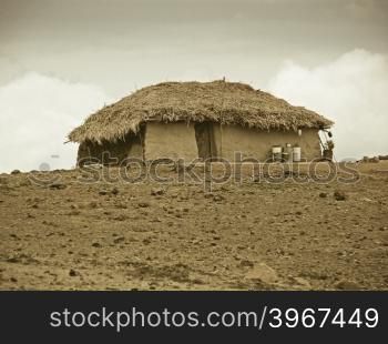 Traditional Mud Hut, Shiroli, Maharashtra, India