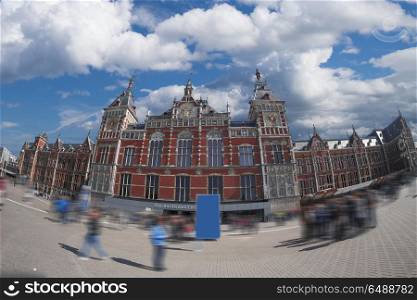 Traditional old buildings in Amsterdam, the Netherlands. Traditional old buildings in Amsterdam