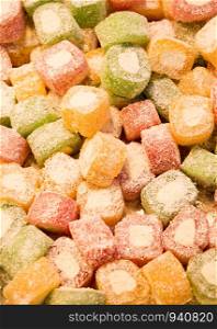 Traditional Ottoman style Turkish delight sweets