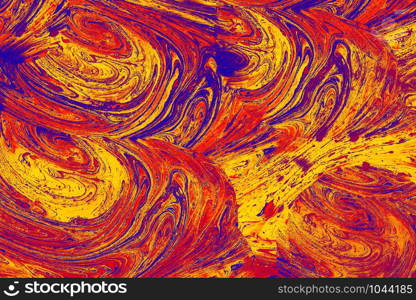 Traditional Ottoman Turkish abstract marbling art patterns as background