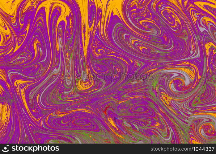 Traditional Ottoman Turkish abstract marbling art patterns as background