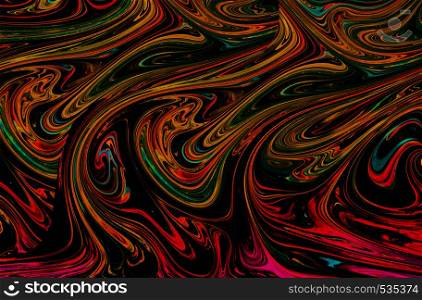 Traditional Ottoman Turkish abstract marbling art patterns as background