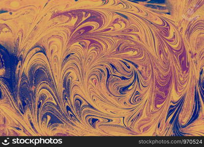 Traditional Ottoman Turkish abstract marbling art patterns as background