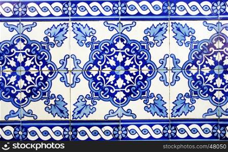 Traditional portuguese blue tiles.