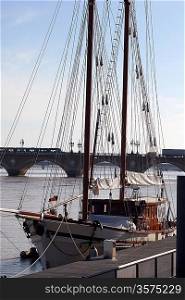 Traditional sailboat