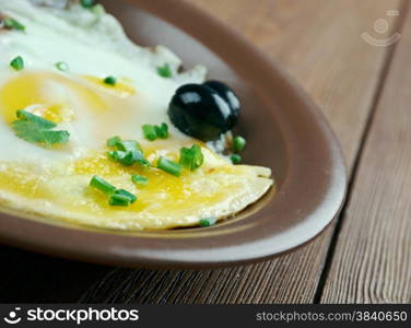 traditional Spanish breakfast. close up