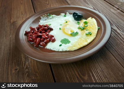 traditional Spanish breakfast. close up