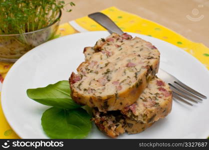 Traditional Spring Filling With Eggs, Smoked Meat, Nettles and Parsley