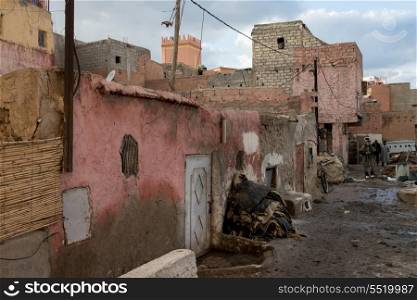 Traditional tannery in medina of Marrakesh, Morocco