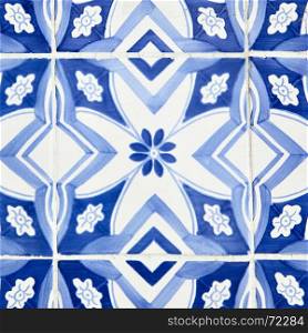 Traditional tiles (azulejos) in Lisbon, Portugal