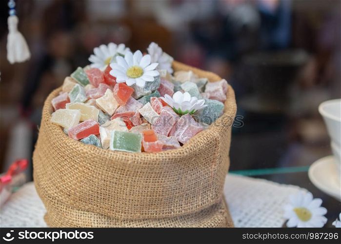 Traditional Turkish Delight, Sugar coated soft candy
