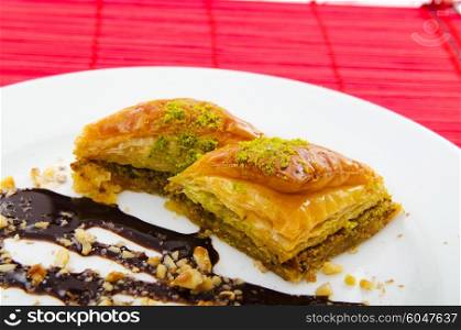 Traditional turkish sweet dessert