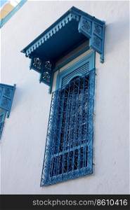 Traditional window from Sidi Bou Said, Tunisia