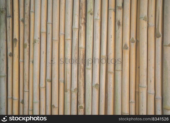 Traditional woven wood bamboo rattan or timber pattern nature texture strips for furniture material. Bamboo weaving background