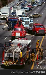 Traffic accident on 495 Beltway , Bethesda, Maryland