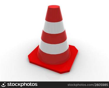 Traffic cones. 3d
