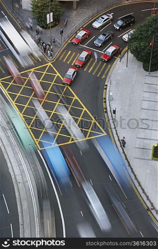 Traffic in Hong Kong (blurred motion)