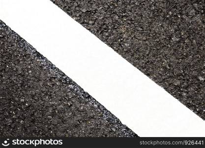 Traffic line of white with texture background.