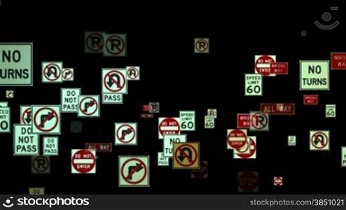 Traffic Signs Flying